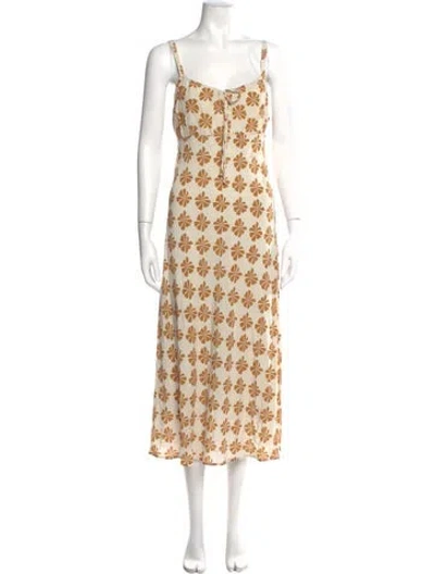 Pre-owned Emerson Fry Floral Print Long Dress In Multi