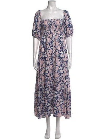 Pre-owned Emerson Fry Floral Print Long Dress In Multi