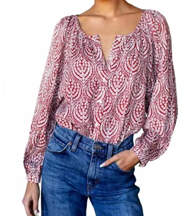 Emerson Fry Frances Blouse In Current Medallion In Multi