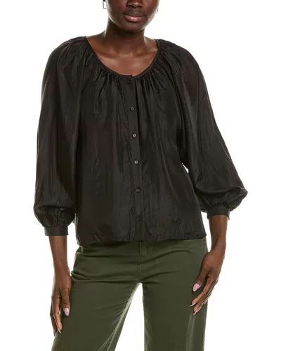 Emerson Fry Frances Silk Blouse In Black
