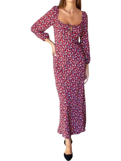 Emerson Fry Franny Bias Dress In Romey's Flowers In Multi