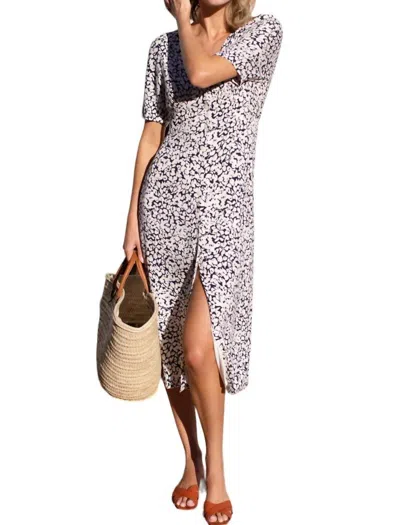 Emerson Fry Fry Juney Button Dress In Vintage Orchids In Multi