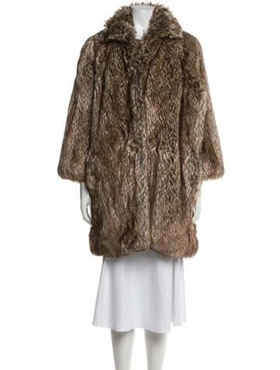 Pre-owned Emerson Fry Fur Coat In Brown