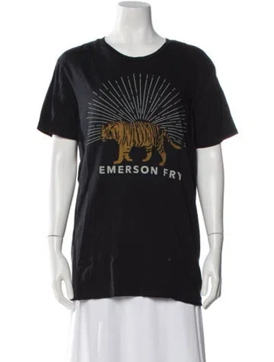 Pre-owned Emerson Fry Graphic Print Crew Neck T-shirt In Blue