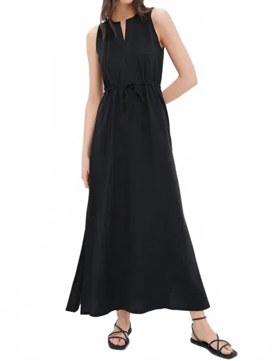Emerson Fry Grecian Keyhole Dress In Black