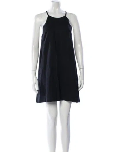 Pre-owned Emerson Fry Halterneck Mini Dress In Blue