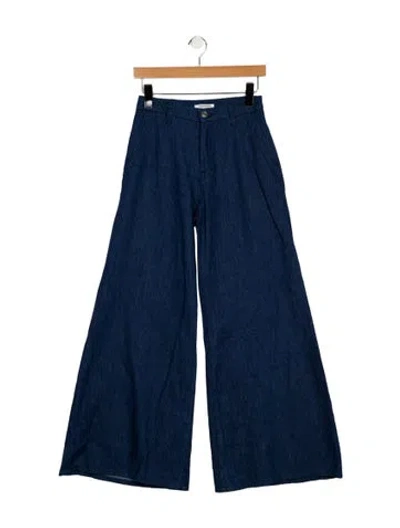 Pre-owned Emerson Fry High-rise Wide Leg Jeans In Blue