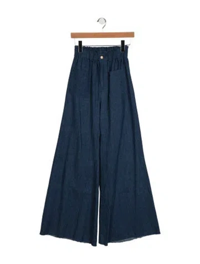 Pre-owned Emerson Fry High-rise Wide Leg Jeans In Blue