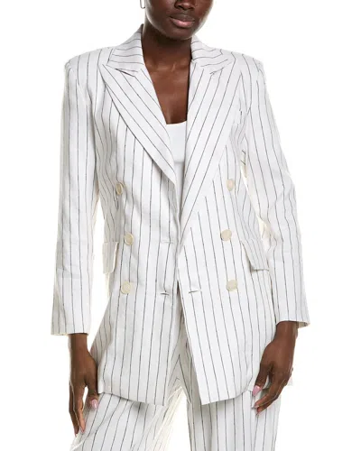 Emerson Fry Julius Linen-blend Blazer In White