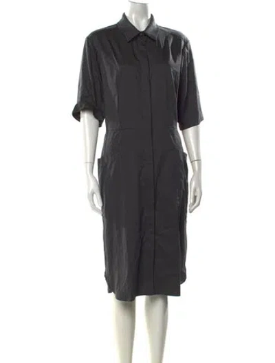 Pre-owned Emerson Fry Knee-length Dress In Gray