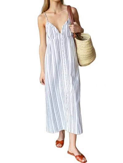 Emerson Fry Ladder Dress In Multi In Blue