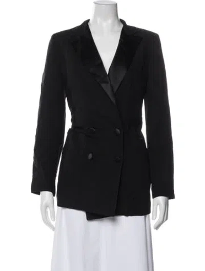Pre-owned Emerson Fry Linen Blazer In Black