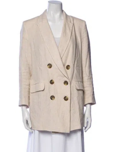 Pre-owned Emerson Fry Linen Blazer In Neutral