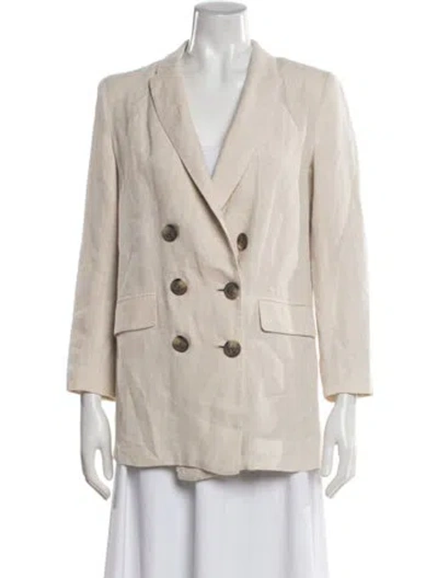 Pre-owned Emerson Fry Linen Blazer In Neutral