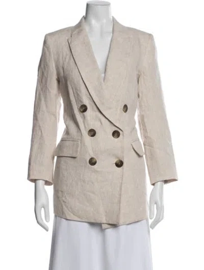 Pre-owned Emerson Fry Linen Blazer In Neutral