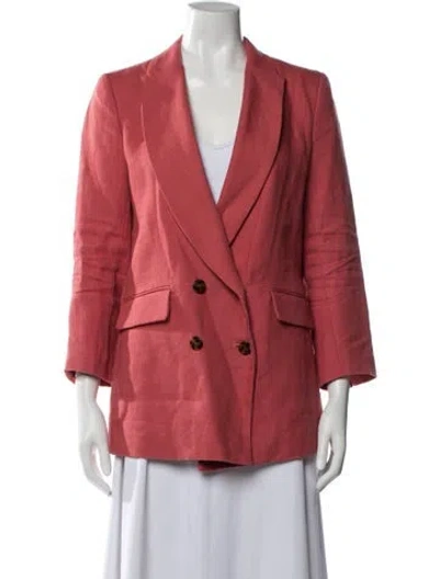 Pre-owned Emerson Fry Linen Blazer In Red
