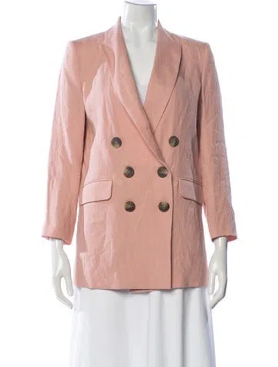 Pre-owned Emerson Fry Linen Blazer W/ Tags In Pink