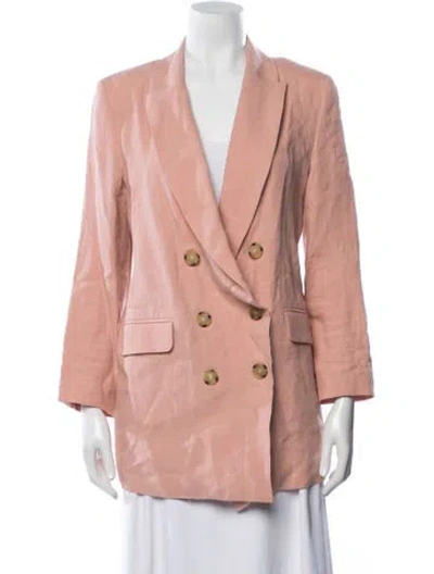 Pre-owned Emerson Fry Linen Blazer W/ Tags In Pink
