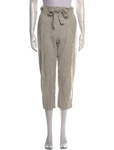 Pre-owned Emerson Fry Linen Wide Leg Pants In Gray
