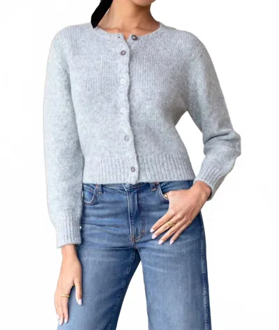 Emerson Fry Little Atelier Cardigan In Heather Grey In Blue