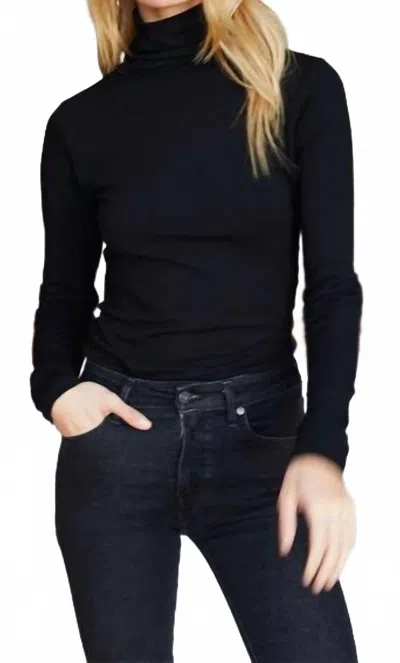 Emerson Fry Little Turtleneck Top In Black In Multi