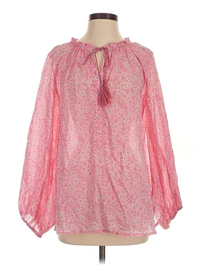 Pre-owned Emerson Fry Long Sleeve Blouse In Pink