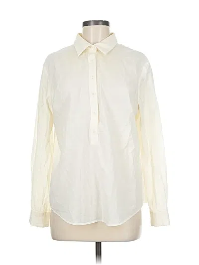 Pre-owned Emerson Fry Long Sleeve Blouse In White