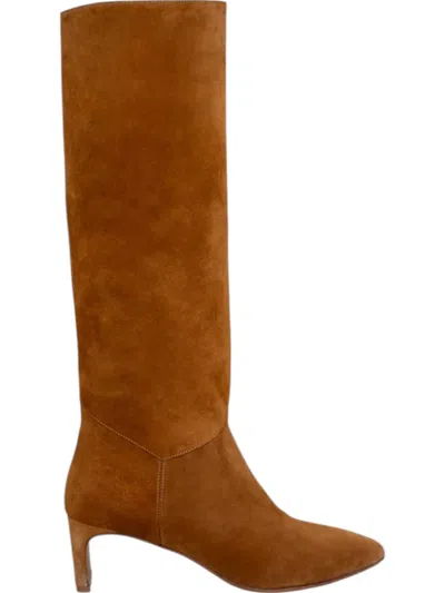 Emerson Fry Lou Walking Boot In Dark Camel Suede In Multi