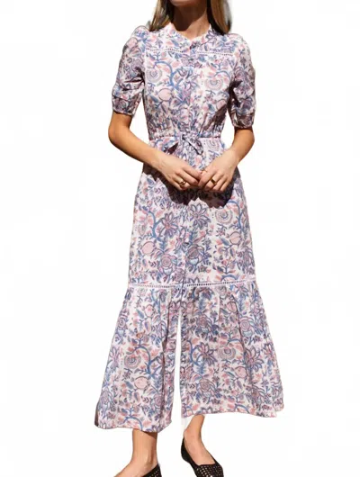 Emerson Fry Lucy 4 Short Sleeve Dress Organic In Marla's Garden Organic In Multi