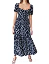 Emerson Fry Luie Maxi Dress In Handpainted Dots Black In Multi