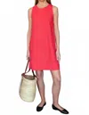 Emerson Fry Marcelle Shift Dress In Grenadine In Red