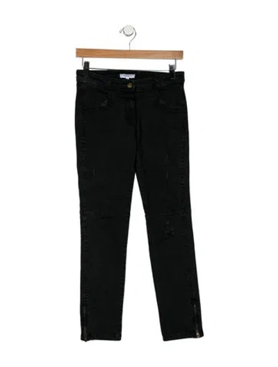 Pre-owned Emerson Fry Mid-rise Skinny Leg Jeans In Black