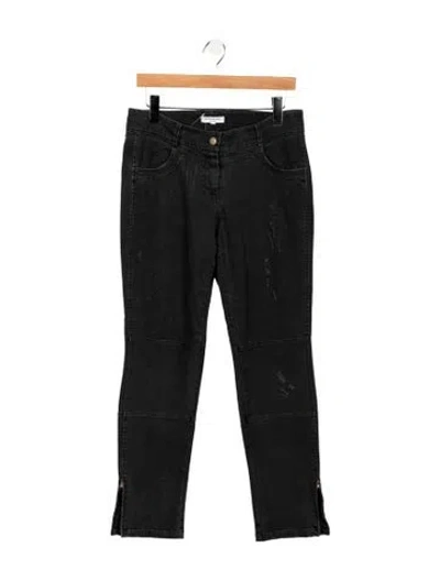 Pre-owned Emerson Fry Mid-rise Skinny Leg Jeans In Black