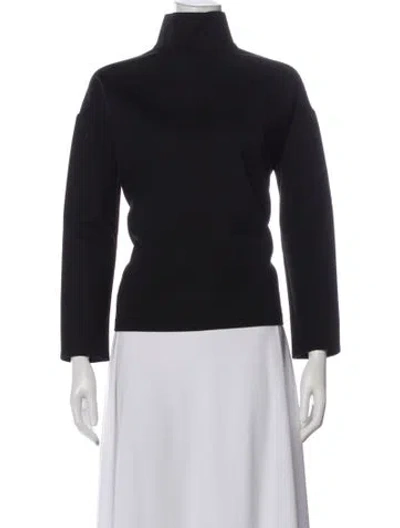 Pre-owned Emerson Fry Mock Neck Long Sleeve Top In Gray