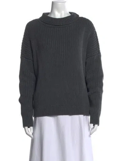 Pre-owned Emerson Fry Mock Neck Sweater In Grey