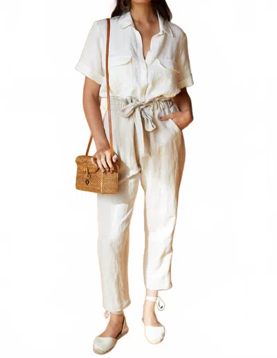 Emerson Fry Paris Cropped Ankle Pants In Beach In Neutral