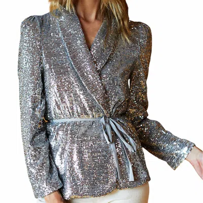 Emerson Fry Paris Long Sleeve Jacket In Silver