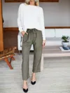 EMERSON FRY PARIS PANT IN ARMY LINEN