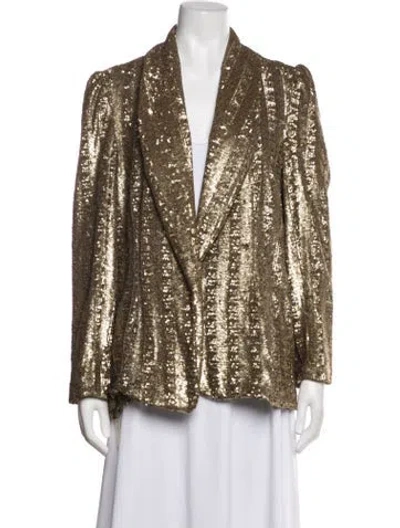 Pre-owned Emerson Fry Patterned Evening Jacket In Gold