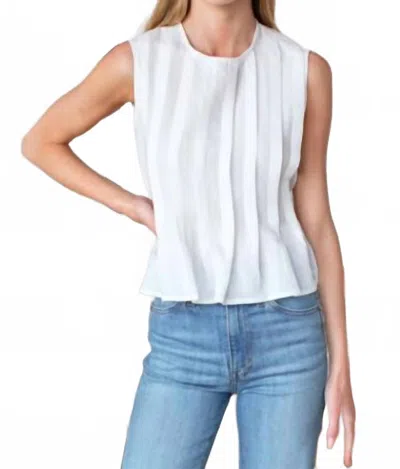 Emerson Fry Plait Long Top In White