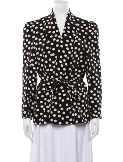 Pre-owned Emerson Fry Polka Dot Print Jacket In Black