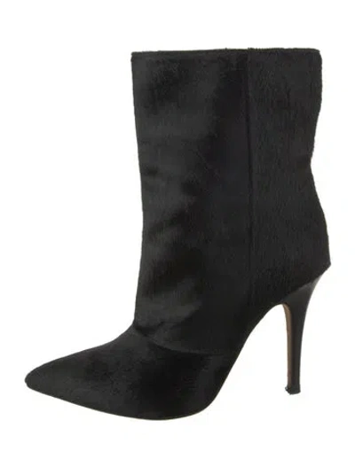 Pre-owned Emerson Fry Ponyhair Boots In Black