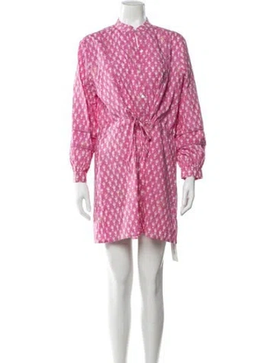 Pre-owned Emerson Fry Printed Mini Dress In Pink