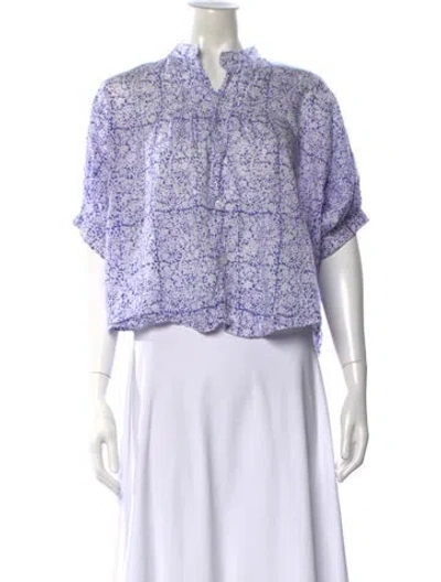 Pre-owned Emerson Fry Printed Short Sleeve Top In Multi