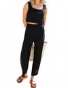 Emerson Fry Roma Wide Leg Pant In Black In Black