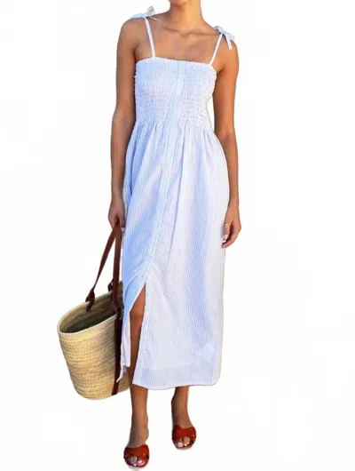 Emerson Fry Striped Santiago Sundress In Plein Air Stripe In Blue