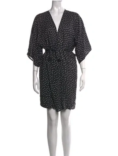 Pre-owned Emerson Fry Silk Mini Dress In Black