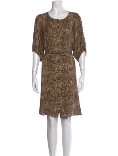 Pre-owned Emerson Fry Silk Mini Dress In Neutral