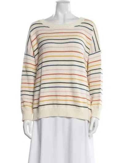 Pre-owned Emerson Fry Striped Crew Neck Sweater In Neutral