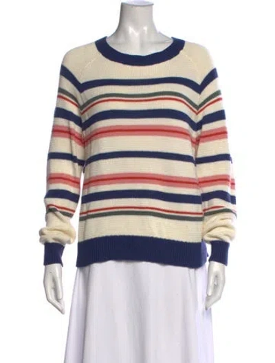 Pre-owned Emerson Fry Striped Crew Neck Sweater In Neutral